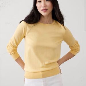 Banana Republic Soft Yellow Knit Top